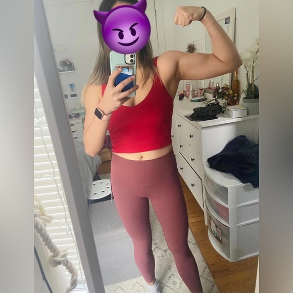 Lululemon Align HR leggings 28” Red Merlot - Picture 1 of 7